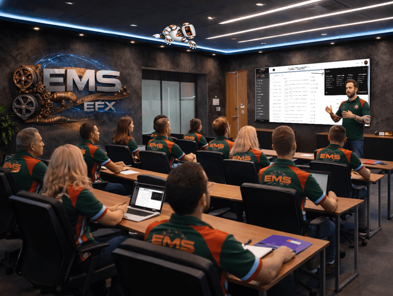 EMS EFX paid training room.